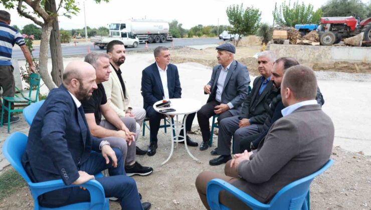 Başkan Şimşek muhtarlarla bire bir temasta