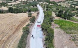 Manisa’da 1999’da açılan yol 27 yıl sonra asfaltla buluştu