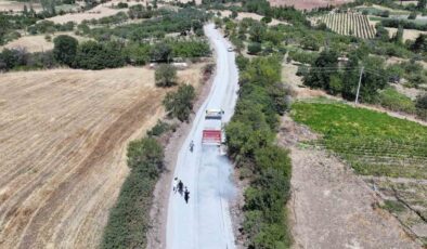 Manisa’da 1999’da açılan yol 27 yıl sonra asfaltla buluştu