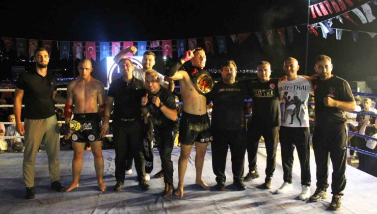 Muaythai şampiyonluk kemerleri Manisa’ya geldi