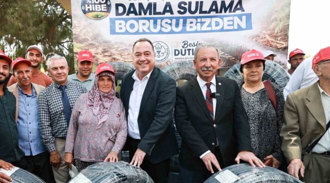 Salihli’de 500 üreticiye damlama sulama desteği