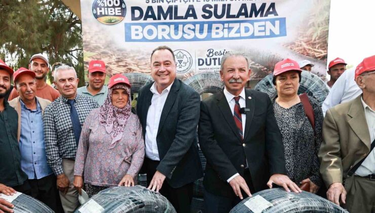 Salihli’de 500 üreticiye damlama sulama desteği