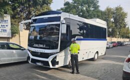 Salihli’de okul servislerine sıkı denetim