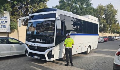 Salihli’de okul servislerine sıkı denetim