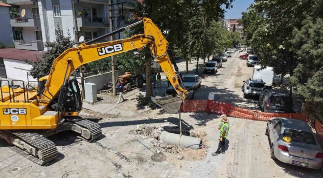 Soma İnönü Mahallesi’ne bin 200 metrelik yağmursuyu hattı