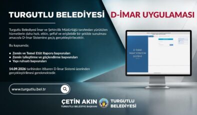 Turgutlu Belediyesi üç imar başvurusunu D-İmar Sistemine taşıyor