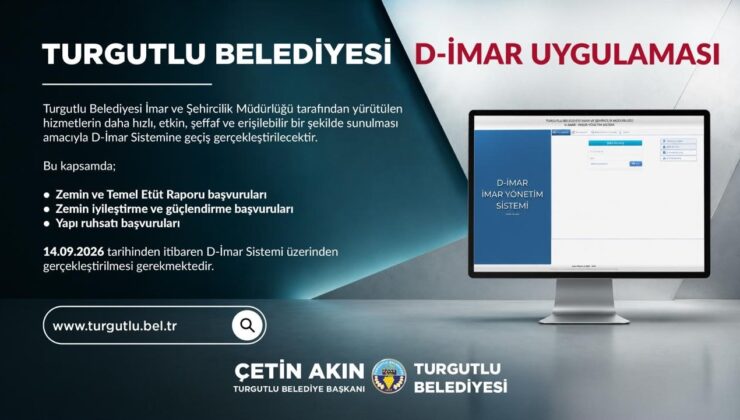 Turgutlu Belediyesi üç imar başvurusunu D-İmar Sistemine taşıyor