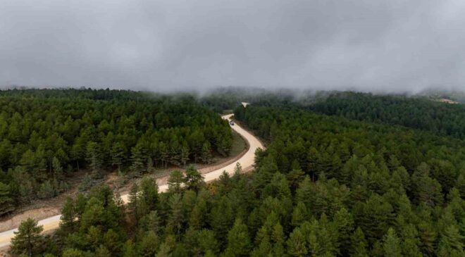Demirci Söğütçük’te 11 kilometrelik yol için çalışma başladı