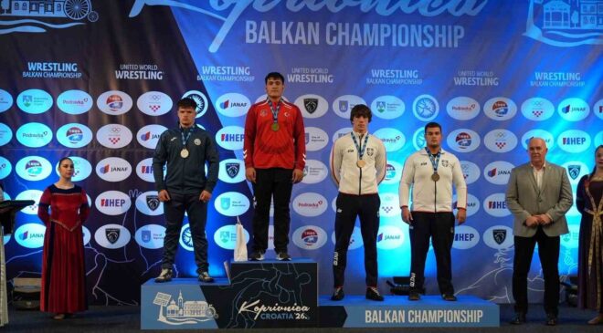 Manisalı güreşçi Balkan Şampiyonu oldu