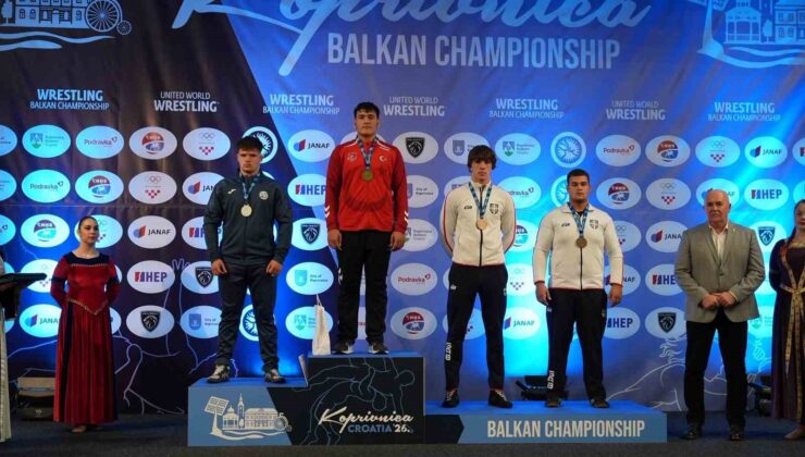 Manisalı güreşçi Balkan Şampiyonu oldu