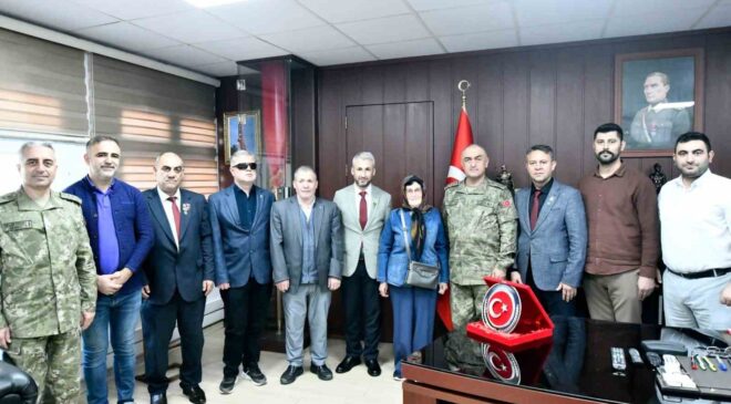 Şehit aileleri ve gazilerden Albay Altınok’a anlamlı ziyaret