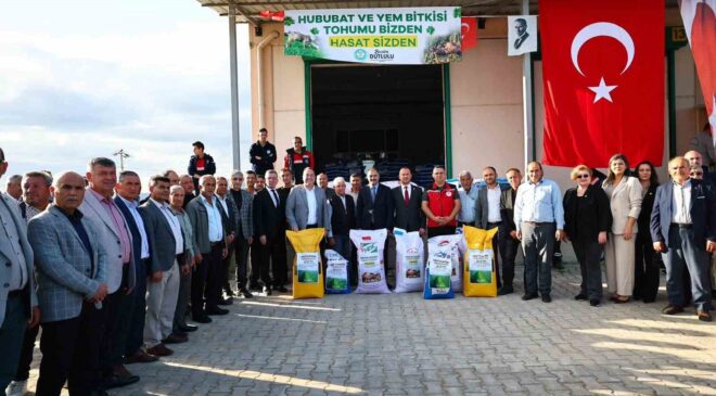 Tarlalar için tohum, ormanlar için tanker desteği